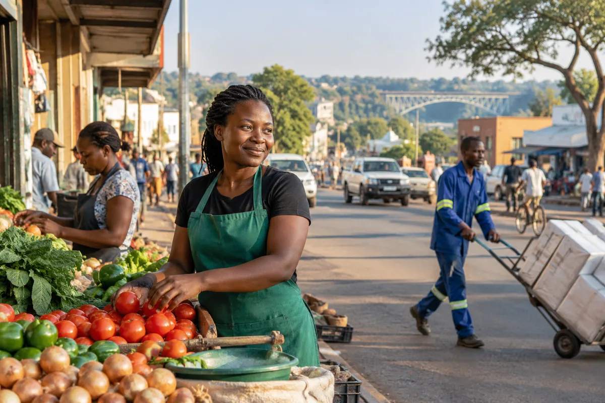 Zambian applicant reviewing local job sources in Livingstone