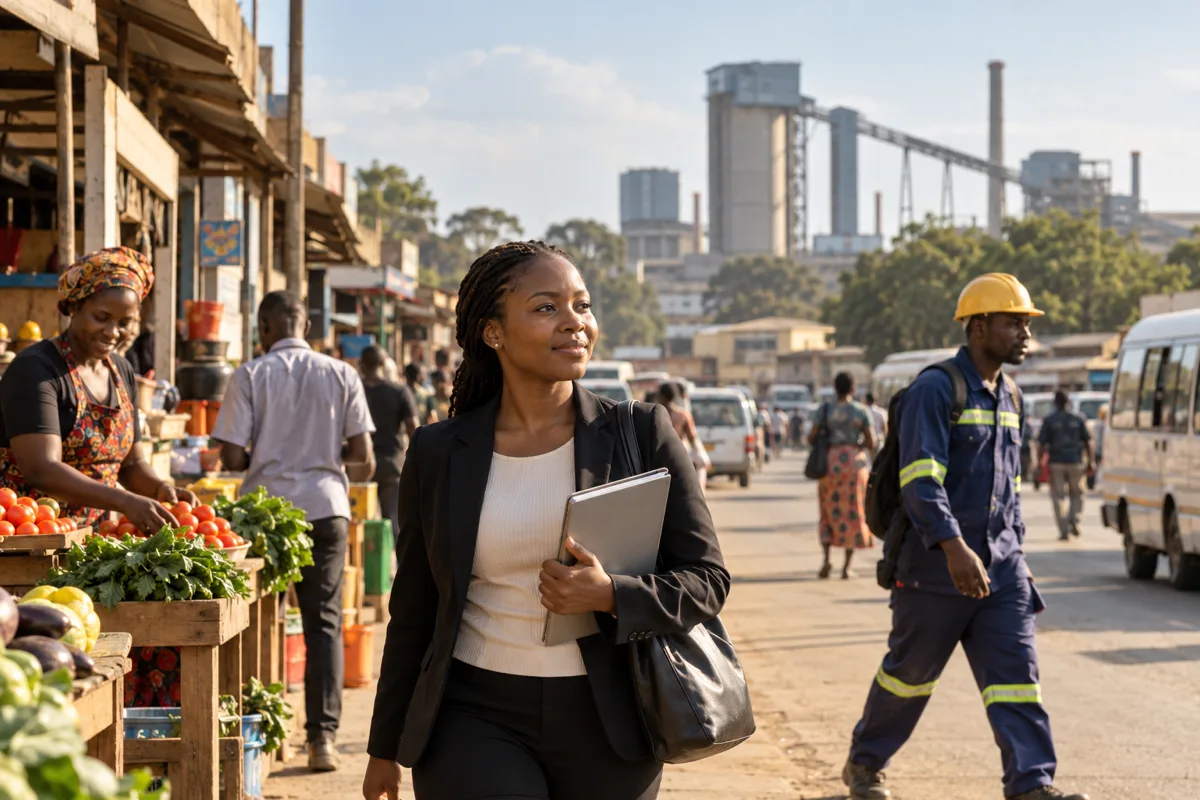 Zambian applicant reviewing local job sources in Ndola