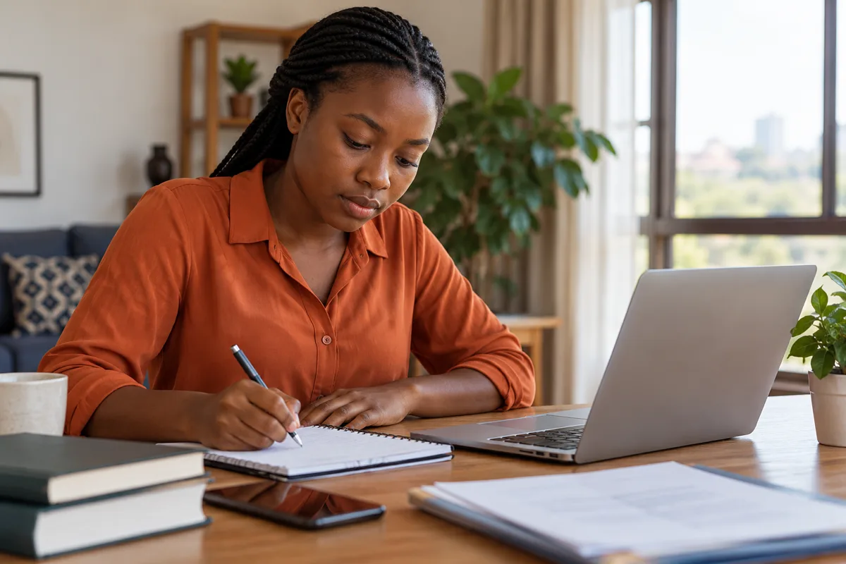 Zambian applicant preparing for a verified recruitment assessment